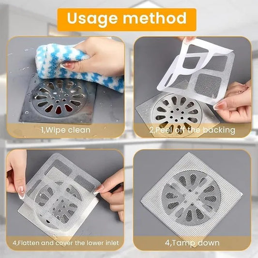 20Pack Drain Hair Catcher Waterproof Mesh for Bathroom